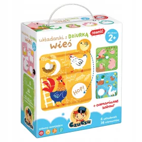    Пъзел CzuCzu Пъзели с дупка 36 части Countryside 6942944