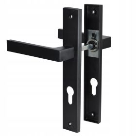   Handmet дръжка за интериорна врата, дълга, квадратна планка, планка с отвор за ключ, планка с отвор за вложка