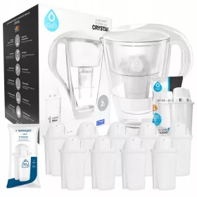    Филтърна кана Dafi Crystal + Wessper Aquaclassic 2 л бяла