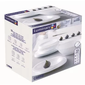   Порцелан, сервиз - Сервиз за хранене Luminarc Carine Neo White 19 бр.