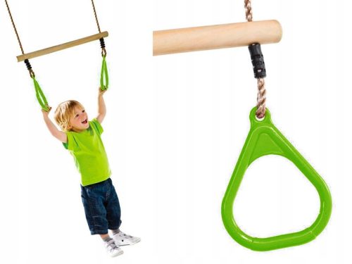 Гимнастическа люлка Trapeze за деца JF lime