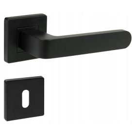   Вътрешна дръжка AnQ Къса, Квадратна плоча, плоча с ключалка за тоалетна, плоча с отвор за ключ, плоча с отвор за вложка