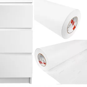    Матово бял фурнир за врати Ролка 10 м Направи си сам