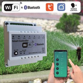   WiFi контролер за напояване 7 секции със захранване