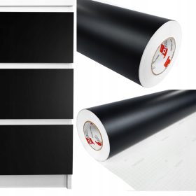    Самозалепващо мебелно фолио MATT BLACK фурнир 10м