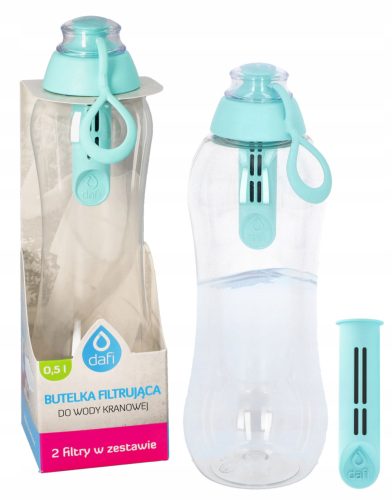  Dafi филтърна бутилка Dafi Soft бутилка за вода 500 ml 0.5 l розова