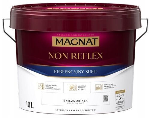 Латексова боя за стена Magnat 10 л, снежнобял мат
