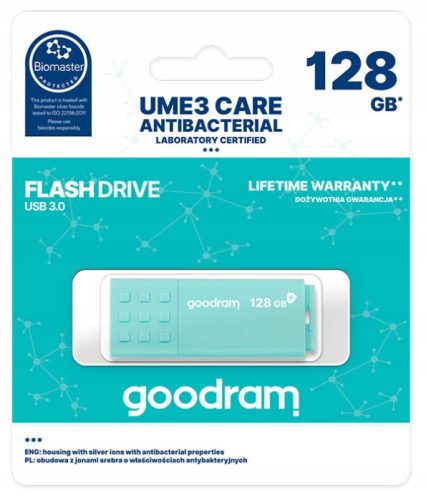  GOODRAM UME3-1280CRR11 флешка 128 GB USB 3.0 зелена