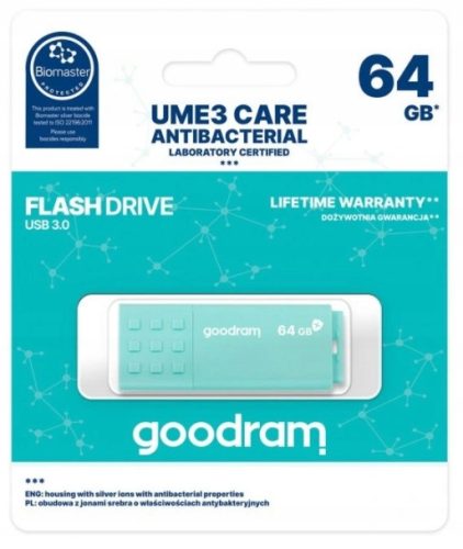  Pendrive GOODRAM UME3-0640CRR11 64 GB USB 3.0 зелен