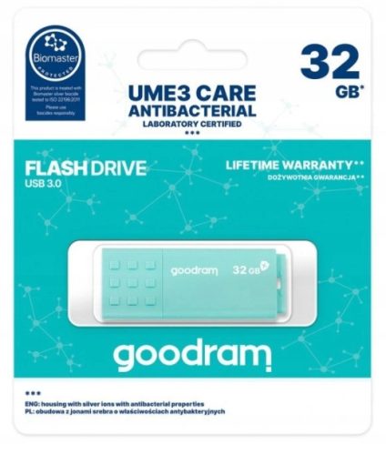  GOODRAM UME3-0320CRR11 флашка 32 GB USB 3.0 зелена