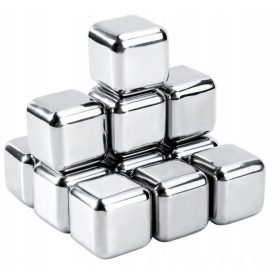   Метални кубчета лед за уиски напитки 12s