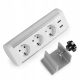 Електрически контакт, настолен USB Spacetronik бял