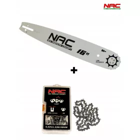   Водач на веригата за верижен трион - ВОДАЧ ЗА ТРИОН 16" NAC, ОРИГИНАЛНА ВЕРИГА