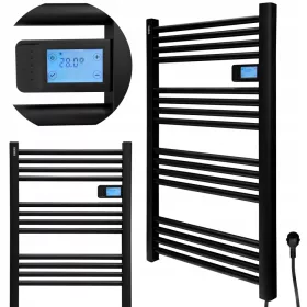   Електрически радиатор за баня EBERG 500 W 540 x 960 мм черен