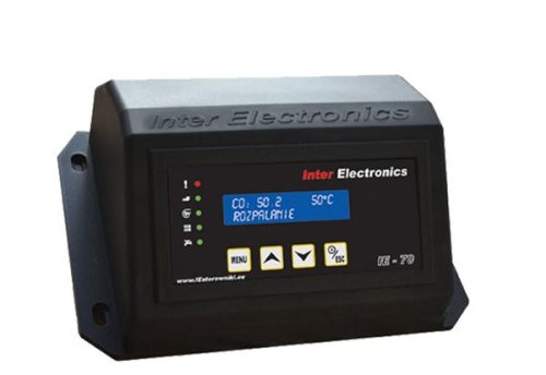 Двуфункционална пещ на Inter Electronics с резервоар за еко-грахови въглища 20 kW