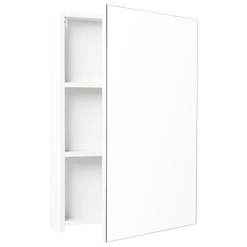  Висящ шкаф за баня Deftrans Loreto с огледало, бял, 76x50,2x11,6 см