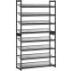  Шкаф за обувки Songmics 92,51 x 163,6 x 30,71 см нюанси на сивото