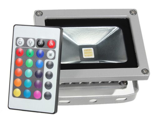  Черна градинска стенна лампа Aptel с вграден 10 W LED източник