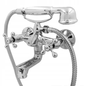  Стенен смесител за вана и душ Granitan RETRO BATH, хром
