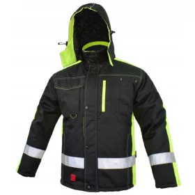  ИЗОЛИРАНО ЗИМНО РАБОТНО ЯКЕ, СВЕТЛООТРАЖИТЕЛНА качулка