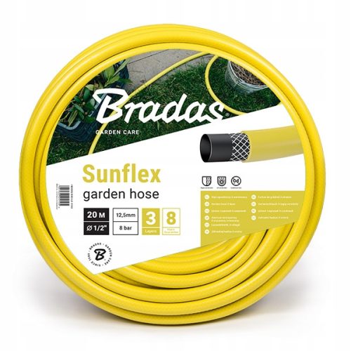  SUNFLEX подсилен градински маркуч 1/2'' 20м