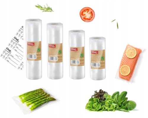  Фолио за вакуумно запечатване ChefOne, 4 ролки