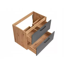    Окачен шкаф Madeira сив за умивалник 80см