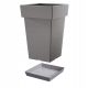  Prosperplast саксия 43,9 cm x 28,9 x 43,9 cm пластмасови нюанси на сиво и сребро