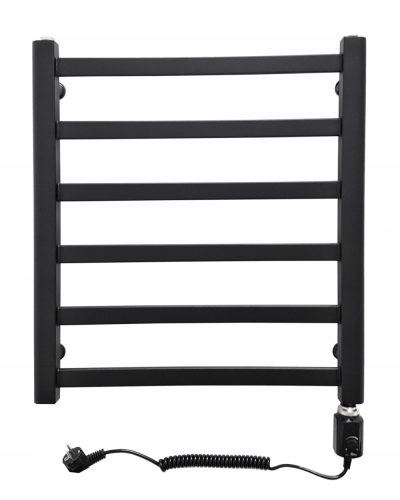 Електрически радиатор за баня Scarlet 300 W 550 х 610 мм черен