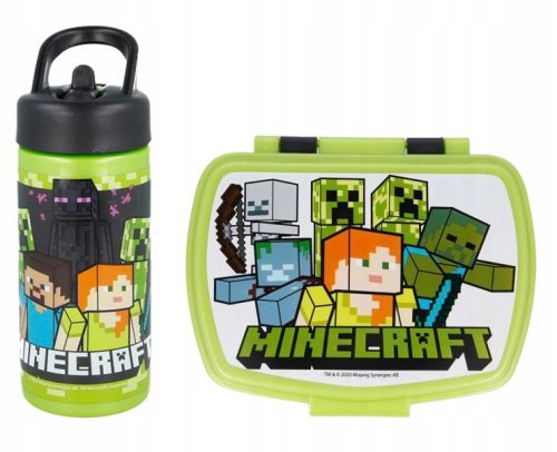  Stor Minecraft бутилка 410 ml + Minecraft Lunch box Creeper lunchbox