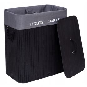    Gockowiak свободностоящ кош за пране 100л, черен