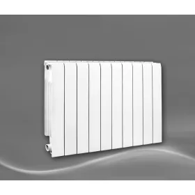   Бял алуминиев радиатор Faral 1169 W 800 x 580 x 95 mm - странична връзка