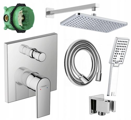 Едноръкохватков смесител за вана и душ Hansgrohe Vernis Shape, хром