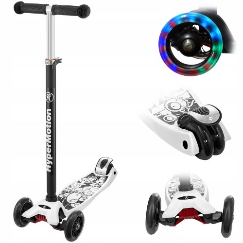  HyperMotion Alamo Hyper триколесен скутер, бяло и черно