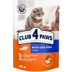    Club 4 Paws Premium мокра храна треска 0,8 кг
