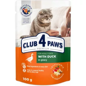    Club 4 Paws Premium мокра храна за патица 0,1 кг