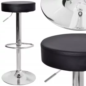    Табуретка eHoker, черна, 84 см, изкуствена кожа