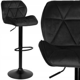    Табуретка eHoker, черна, 107 см, дамаска