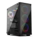  Кутия Krux Leda RGB Midi Tower, черна