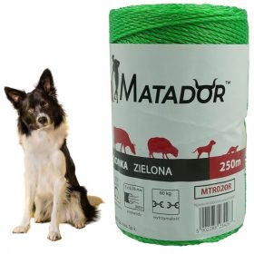   Електрическо плетено овчарско въже за кучета 250м