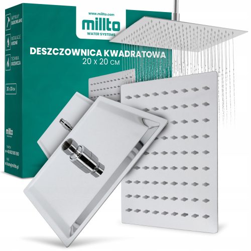 Millto 1997 хромиран дъждовен душ