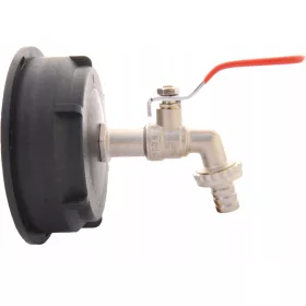    Метален кран 1/2 инча Капачка 10см Резервоар 1000