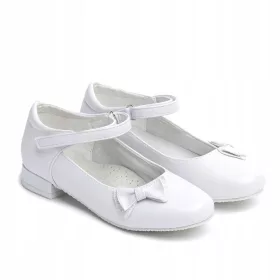    Обувки за причастие за момиче Wojtyłko 2059, 33 бели