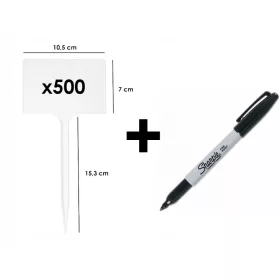    Свободностоящ плакет бял 105 х 22 см 500 бр.