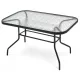 Градинска маса - Метална правоъгълна маса Mat-Company 120 х 70 х 70 см черна