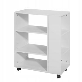    Рафт SoBuy Маса за принтер 60 x 75 x 35 cm бяла