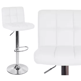    Табуретка eHoker, бяла, 107 см, изкуствена кожа