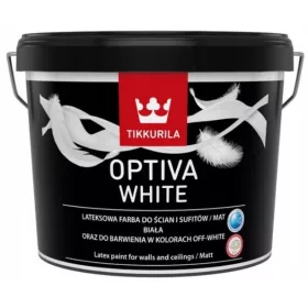  Tikkurila латексова боя за стена 9л бял мат