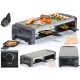  QUIGG STONE PLATE Raclette 8 тигана STONE & GRILL Party 1300W 8 души