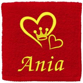   Комплект кърпи - ПОДАРЪК ДЕБЕЛА ХАВЛИЕНА ХАВЛИЯ С БРОДЕРИИ ИМЕНА 70х140см